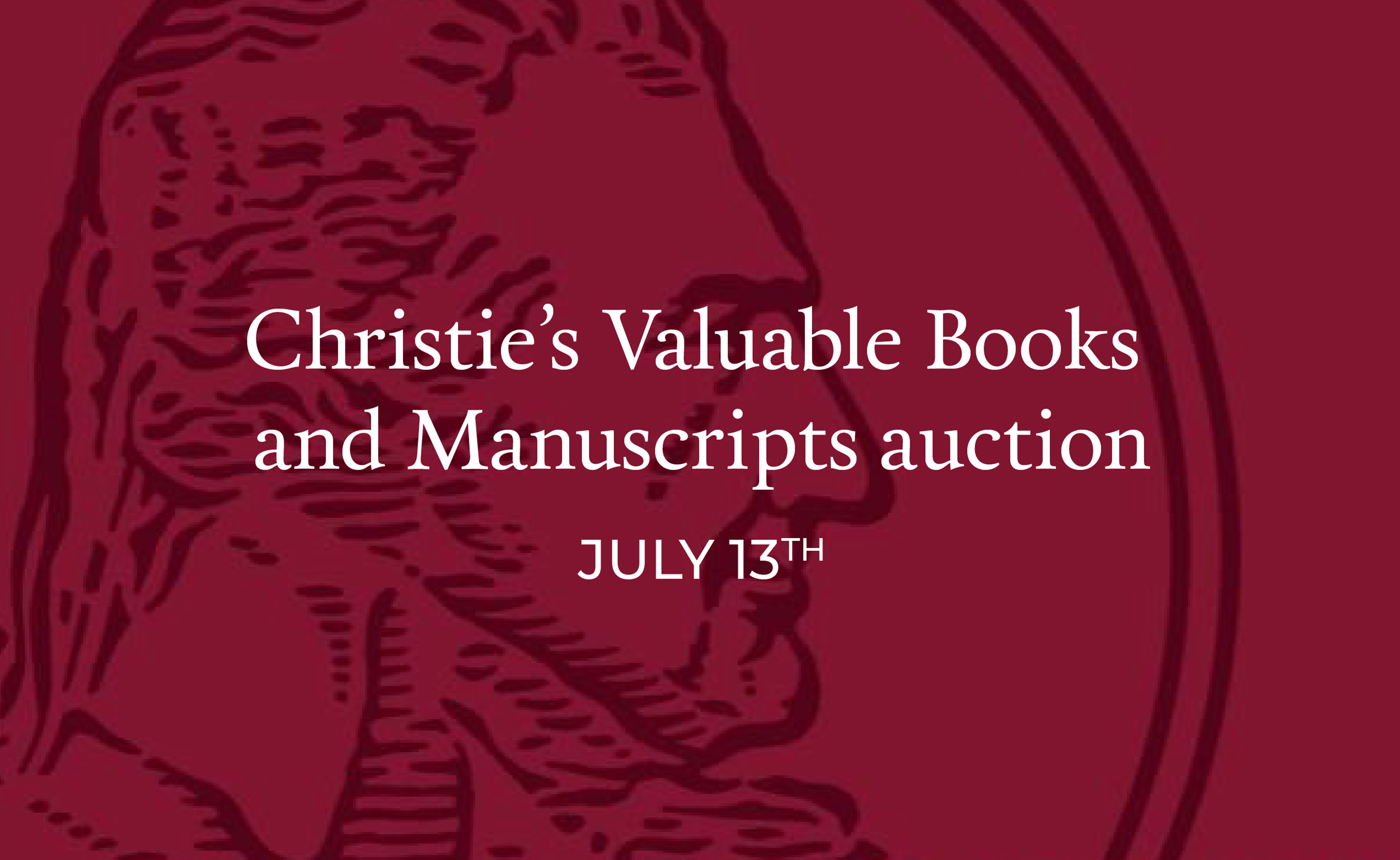 Leilão de Livros e Manuscritos Valiosos da Christie's